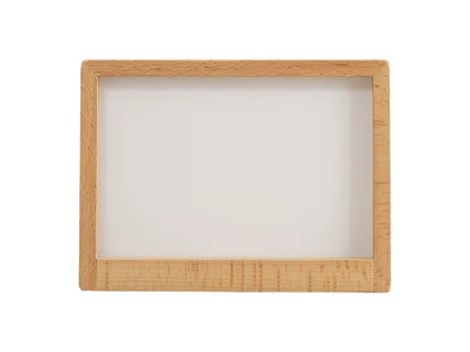 Sublimation 7&quot; Beech Wood Photo Frame with Acrylic Insert