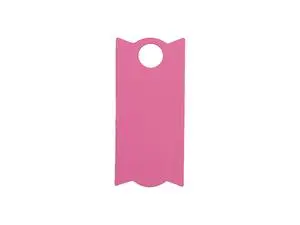 Engraving Blanks Rectangle Silicone Name Tag for 30oz Stanley Tumbler (3.3*7.3*0.3cm,Pink)