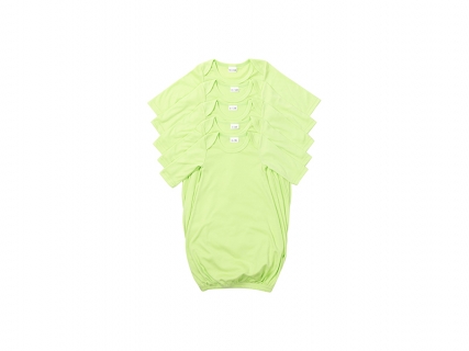 Sublimation Blanks Baby Long Sleeve Nightdress(Green)