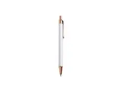 Bolígrafo Sublimación con envoltura retráctil (oro rosa + barril blanco)