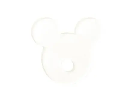 Sublimation Blanks Acrylic Name Tag (7*7.3*0.3cm,Mickey Shape)