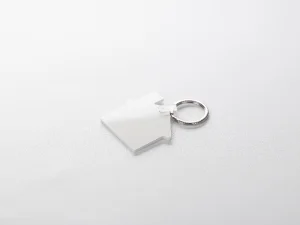 Sublimation Blanks Plastic Keyring (House, 5.3*5cm)
