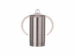 Sublimation 13oz/400ml Stainless Steel Sippy Cup with Spout (Silver)