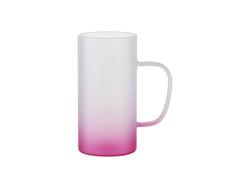 Caneca de Vidro 22oz/650ml (Fosco, Degradado Rosa)