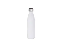 17oz/500ml Powder Coated Stainless Steel Cola Bottle (White)