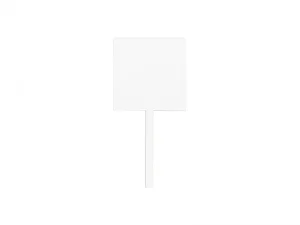 Sublimation Blank Hardboard Square Message Sign Board (7.5*15.5*0.3cm, Single-Sided)