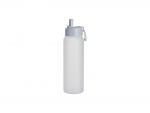 Sublimation Blanks 32oz/950ml Glass Sports Bottle w/ Grey Straw Lid