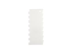 Raspador de decoración de pastel subacrílico (10 * 24 * 0,4 cm, borde dentado)