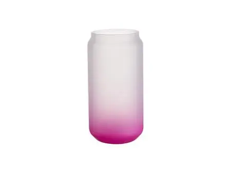 Sublimation 18oz/550ml Glass Mugs Gradient Purple