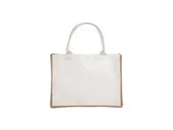 Bolsa de compras de lona de lino DTF (30 * 40 * 12 cm)