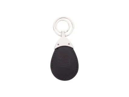 PU Leather Key Chain (Water drop, Black)