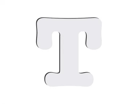 Sublimation HB Letters - T (MOQ: 36)