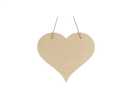 Sublimation Plywood Door Hanger (Heart Shape,29.8*26.3*0.5cm)