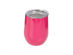 Sublimation 12oz Stainless Steel Stemless Wine Cup (Rose Red)