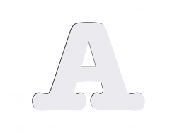Letras HB sublimação -A (10*10cm)