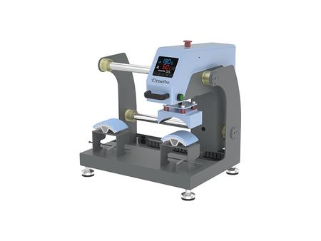 Prensa Térmica de Duas Estações OtterPro Air Press Slide para Tampas (Azul Claro)