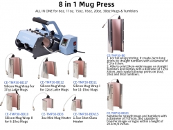 Multifunctional Mug Tumbler Heat Press Machine 8 in 1