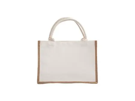 Bolsa de compras de lona de lino DTF (24 * 34 * 12 cm)