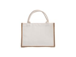 Bolsa de compras de lona de lino DTF (24 * 34 * 12 cm)