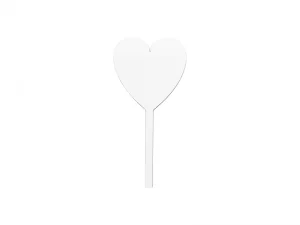 Sublimation Blank Hardboard Heart Shape Message Sign(7.5*15.5*0.3cm, Single-Sided)