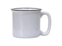 13oz/400ml Sublimation Ceramic Enamel Mug (Light Grey Pattern)