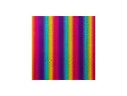 Adhesive Holographic Rainbow Vinyl(Twill Pattern, 12in*12 in)