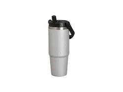 Vaso de purpurina de 30 oz de plata