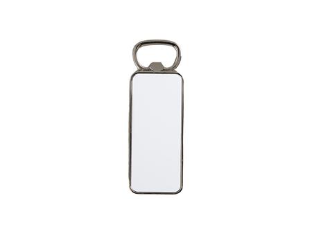 Imán de nevera abridor de botellas de metal (3,5 * 10 cm, rectangular)