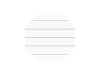 Sublimation Blanks Hexagon MDF Sign w/ Stripes (25.4*25.4*1.5cm)