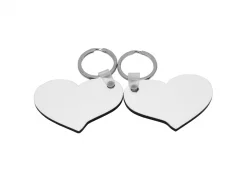 Llavero Madera MDF (Corazones Amantes)