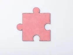 Posavasos Puzzle PU (Rosa, 12*12cm)