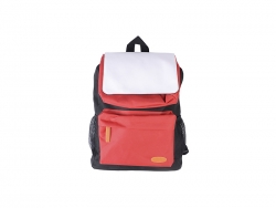 Sublimation Kids School Bag (Black w/ Red Pocket)