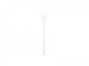 Sublimation Blanks Acrylic Drink Stirrers (3*14.5*0.4cm,Star Shape)