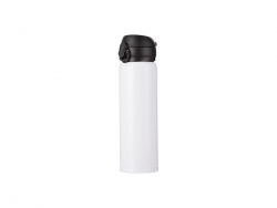 Sublimation 500ml/17oz Pop Lid Stainless Steel Bottle (White)