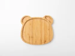 Engraving Blanks Bamboo Baby Panda Plate
