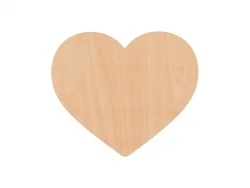 Posavasos sublimación madera contrachapada  (Corazón, 9*10cm)