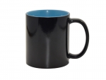 Sublimation 11oz Black Color Changing mug (Inner Light Blue)