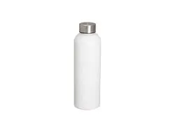 Botella deportiva de aluminio de 22 oz / 700 ml con tapa plateada (blanco)Cantidad mínima: 2000uds