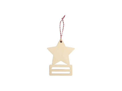 Sublimation Plywood Money Holder Ornament(11.2*15*0.4cm, Star Shape)