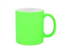 Sublimation 11oz Fluorescent Mug(Frosted, Bright Green)