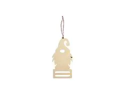 Portabilletes de madera contrachapada sublimación (10,2 * 20,5 * 0,4 cm, forma de sombrero de Papá Noel)