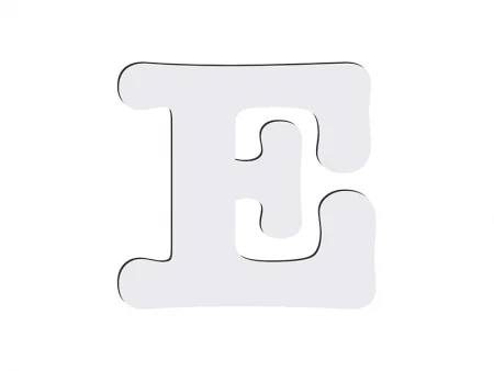Sublimation HB Letters - E  (MOQ: 36)