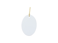 Sublimation Blanks Plastic Oval Ornament(5.6*7.8cm)
