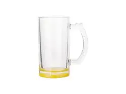 Jarra Cerveja Vidro Transparente 16oz (Amarelo)