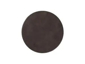 Engraving Blanks Round Leather Mug Coaster(Brown W/ Black, φ10cm)