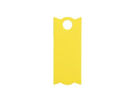 Etiqueta de identificación de silicona rectangular grabado láser para vaso Stanley de 40 oz (3.3 * 8 * 0.3 cm, amarillo)