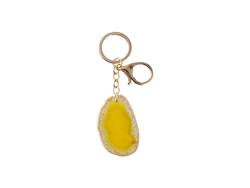 Porta-Chaves Ágata para Gravagem (Amarelo, φ4-7cm)