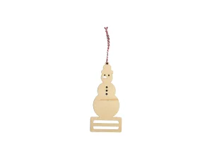 Sublimation Plywood Money Holder Ornament(9.2*21*0.4cm, Snowman Shape)