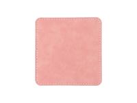 Sublimation PU Leather Square Mug Coaster (Pink, 10*10cm)