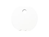 Sublimation Blanks Hardboard Name Tag (φ8*0.3cm,Bud Shape)